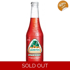 Jarritos Strawberry Soda - 355ml Glass Bottle Mexican Drink